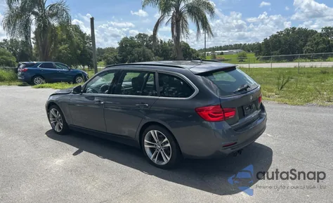 2017 BMW 330 Xi из США, поврежденный, VIN WBA8K3C38HA022948